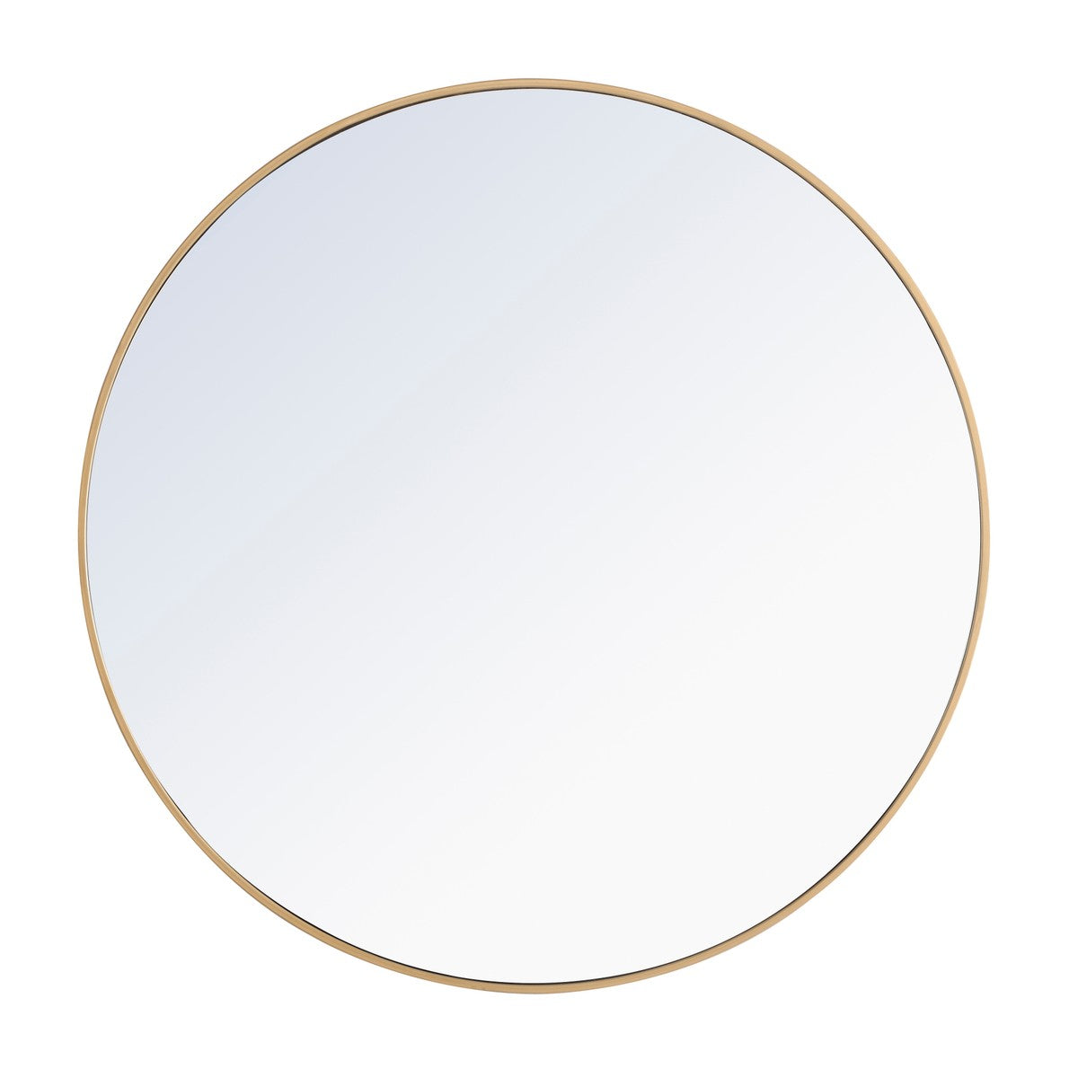 Elegant Lighting Mirror from the Eternity collection in Brass finish