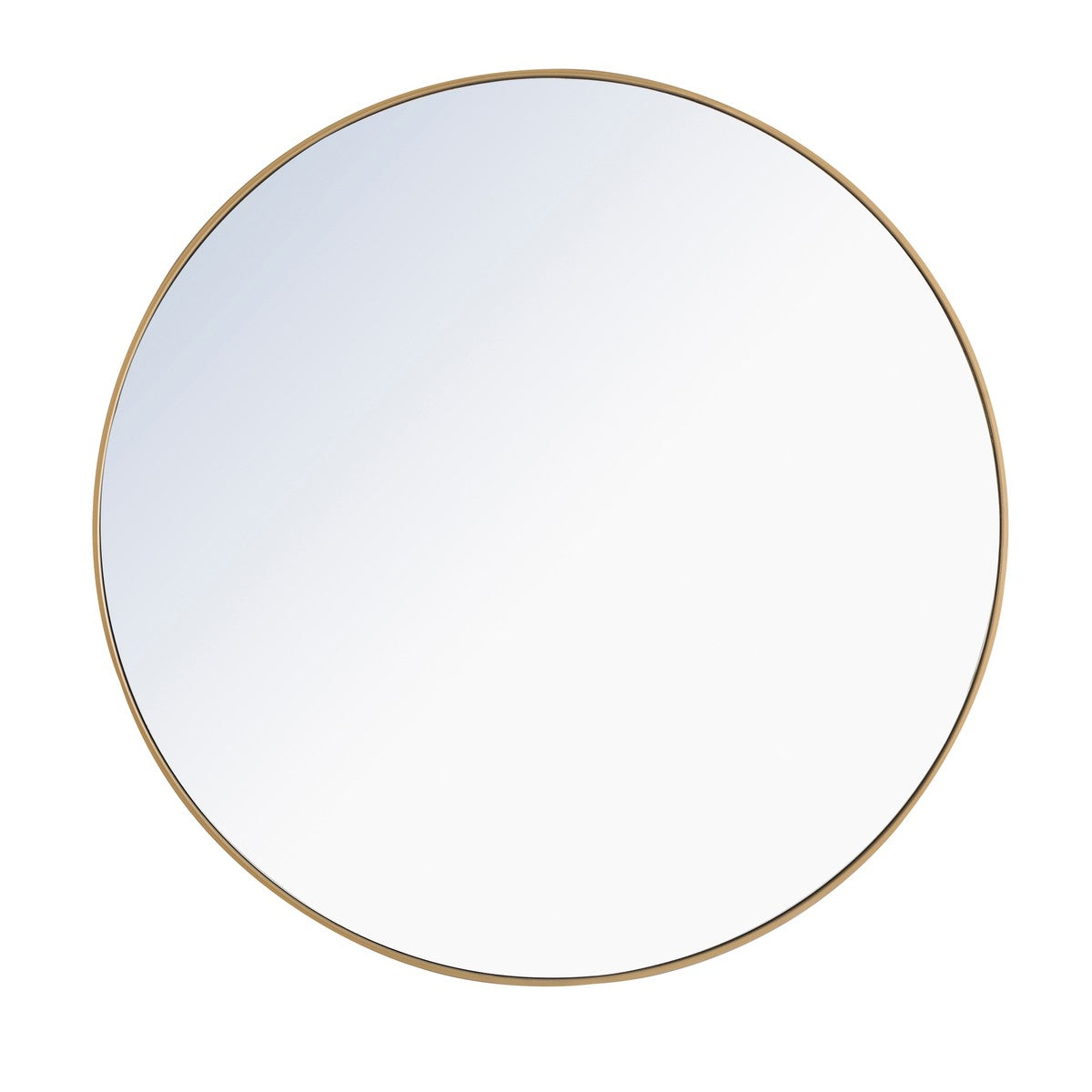 Elegant Lighting Mirror from the Eternity collection in Brass finish