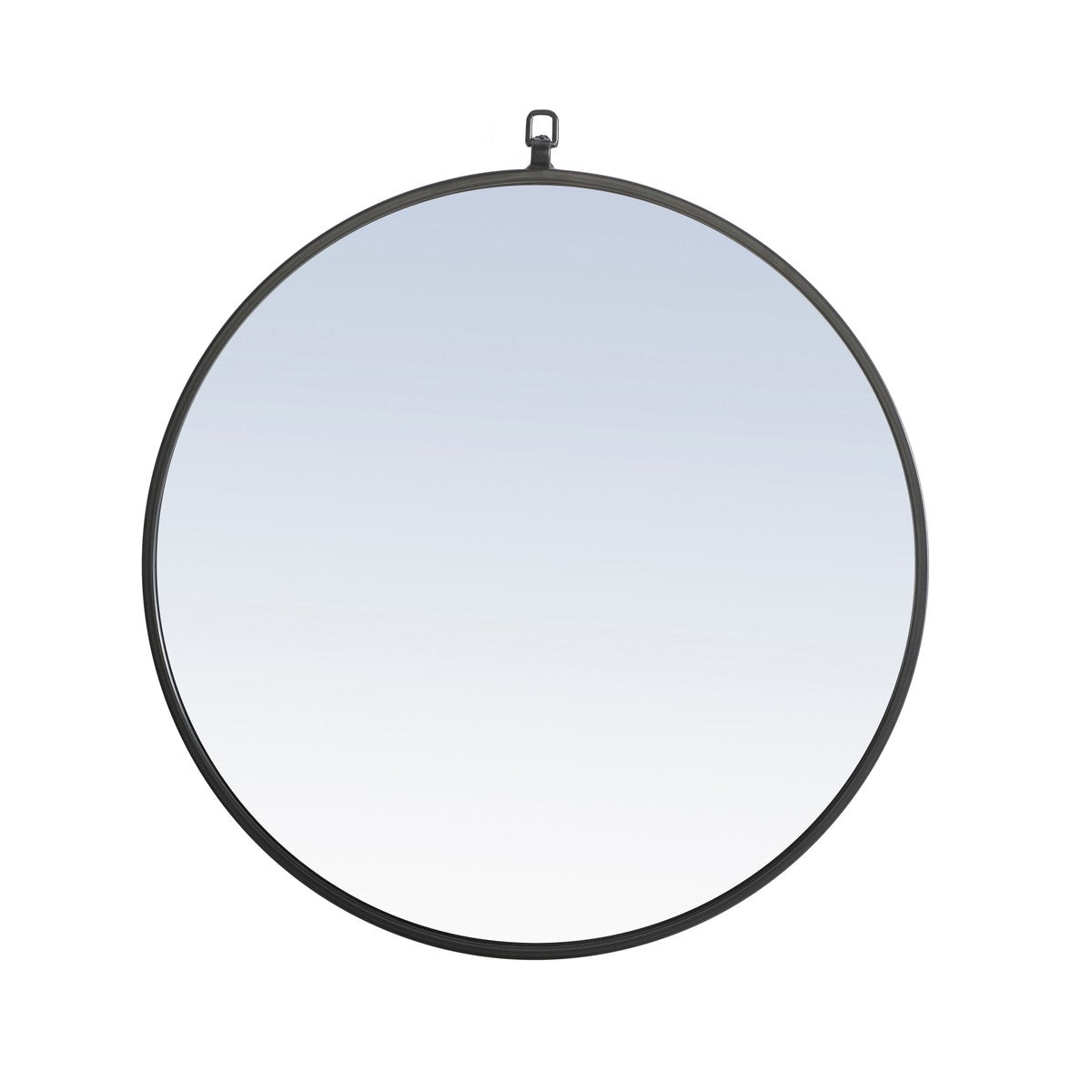 Elegant Lighting Mirror from the Rowan collection in Black finish