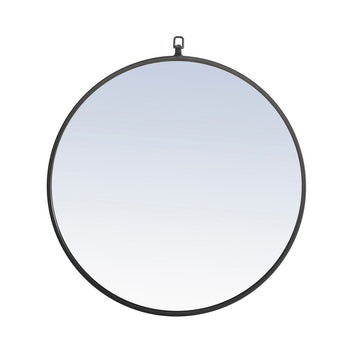 Elegant Lighting Mirror from the Rowan collection in Black finish