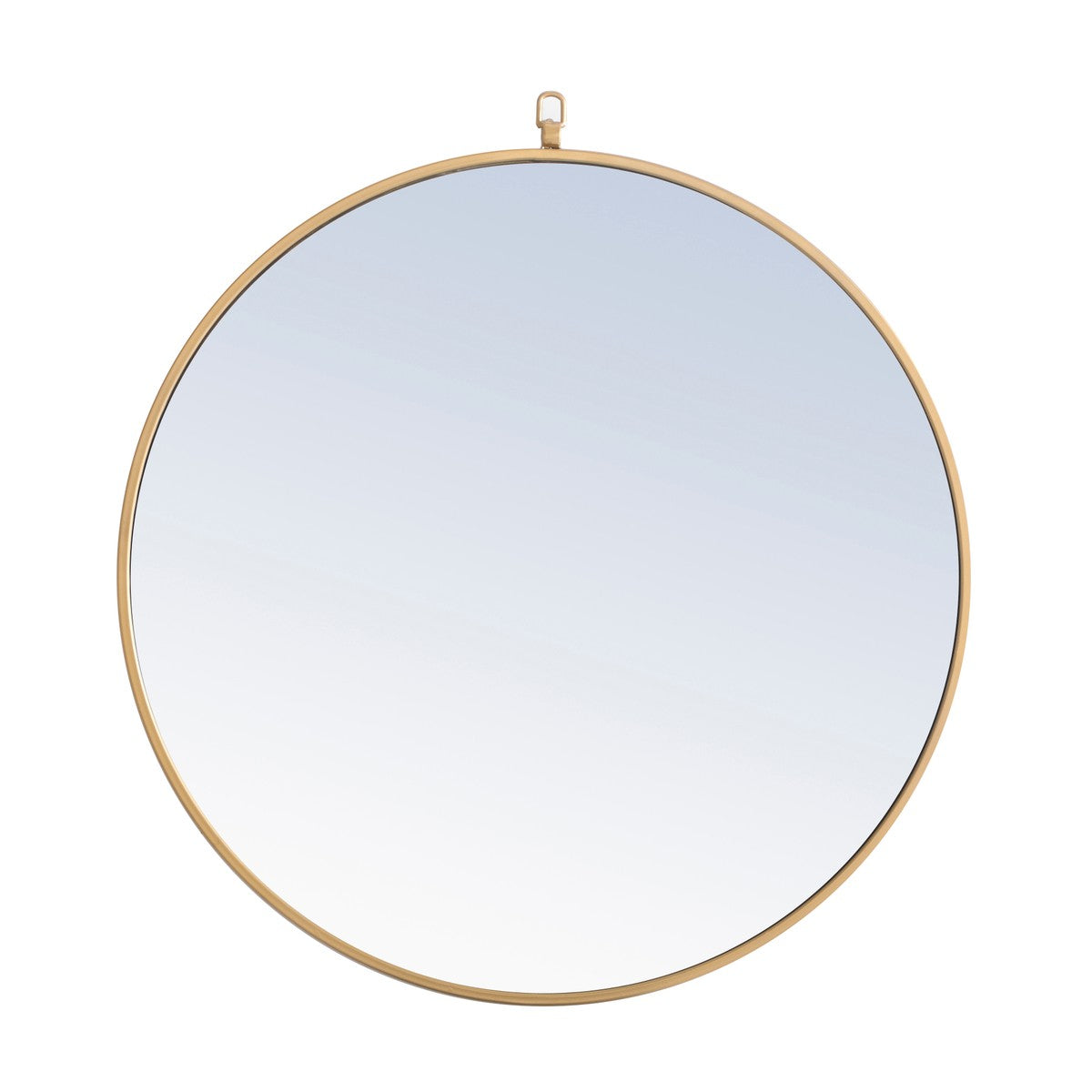 Elegant Lighting Mirror from the Rowan collection in Brass finish
