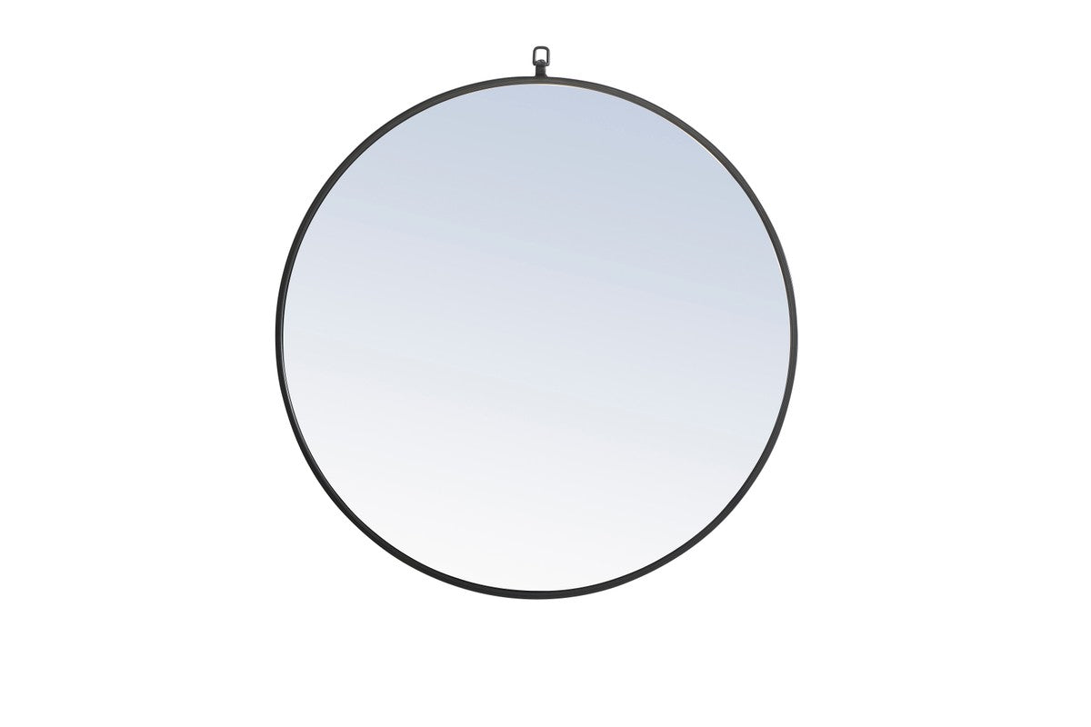 Elegant Lighting Mirror from the Rowan collection in Black finish