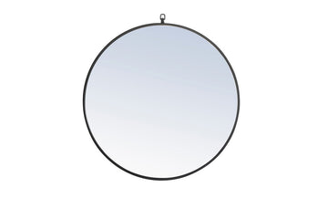 Elegant Lighting Mirror from the Rowan collection in Black finish