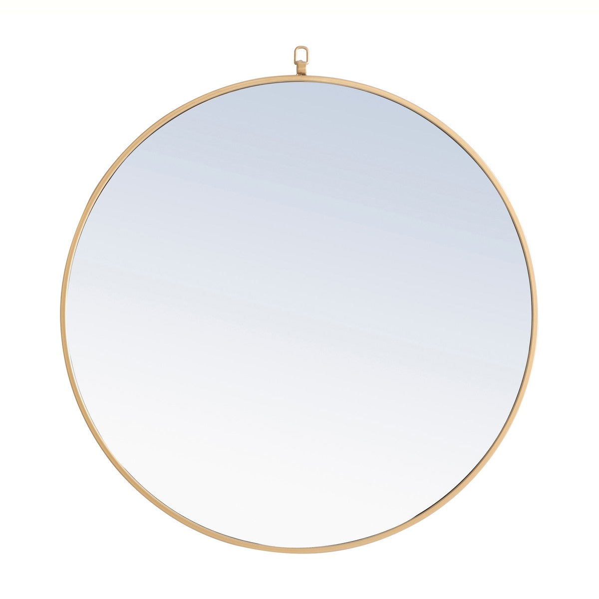 Elegant Lighting Mirror from the Rowan collection in Brass finish