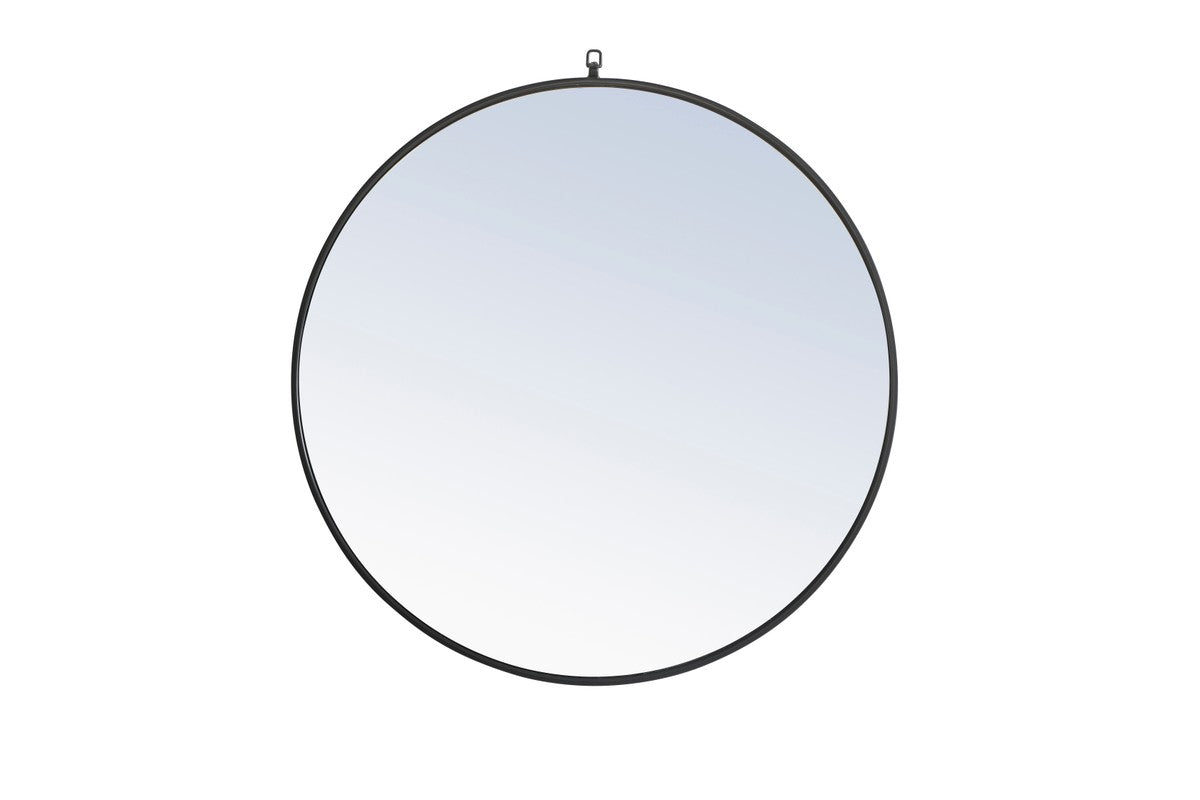 Elegant Lighting Mirror from the Rowan collection in Black finish
