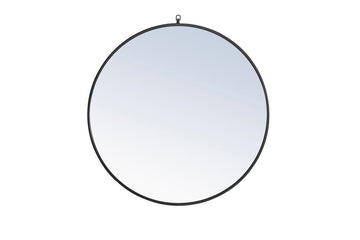 Elegant Lighting Mirror from the Rowan collection in Black finish