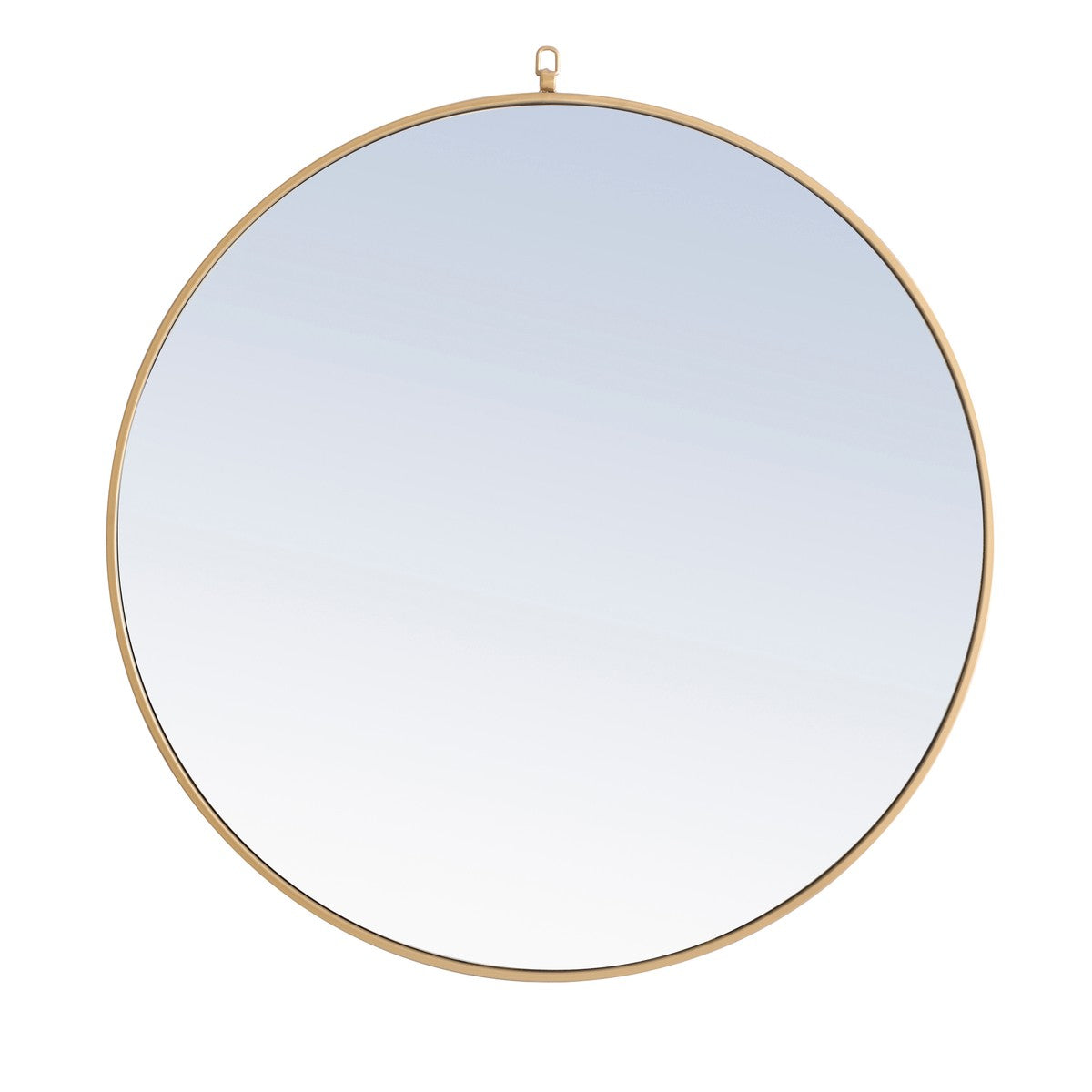 Elegant Lighting Mirror from the Rowan collection in Brass finish