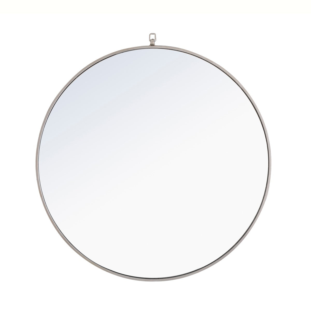 Elegant Lighting Mirror from the Rowan collection in Silver finish