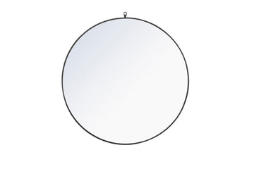 Elegant Lighting Mirror from the Rowan collection in Black finish