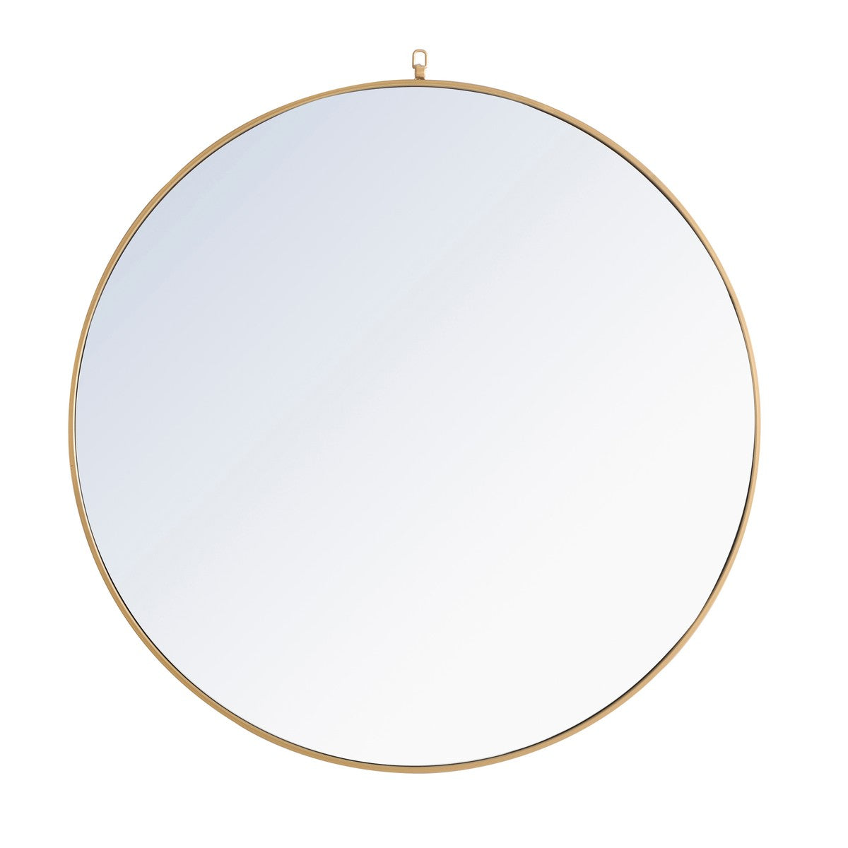 Elegant Lighting Mirror from the Rowan collection in Brass finish