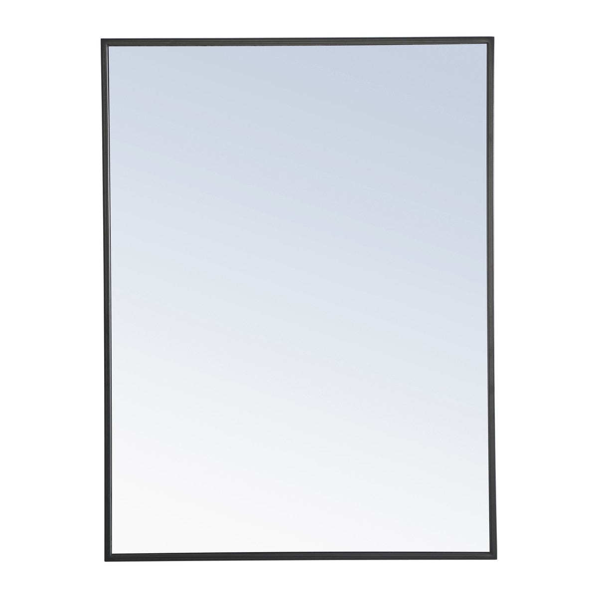Elegant Lighting Mirror from the Monet collection in Black finish