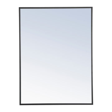 Elegant Lighting Mirror from the Monet collection in Black finish