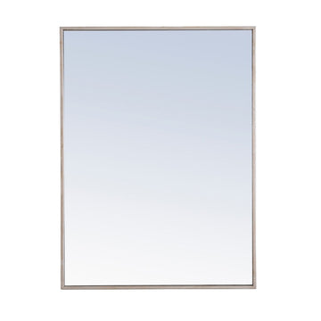 Elegant Lighting Mirror from the Monet collection in Silver finish