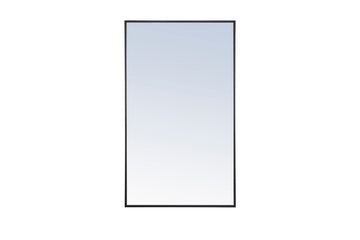 Elegant Lighting Mirror from the Monet collection in Black finish