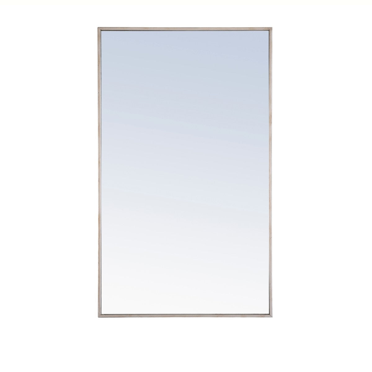 Elegant Lighting Mirror from the Monet collection in Silver finish