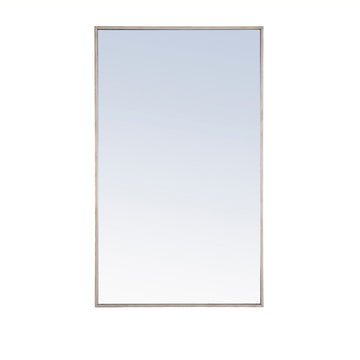 Elegant Lighting Mirror from the Monet collection in Silver finish