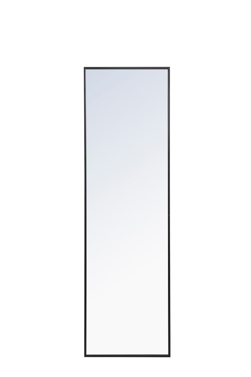 Elegant Lighting Mirror from the Monet collection in Black finish