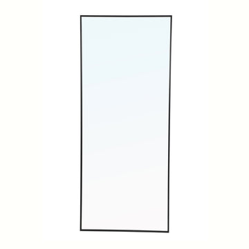 Elegant Lighting Mirror from the Monet collection in Black finish