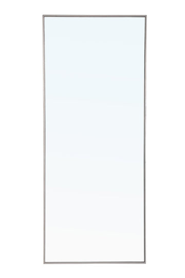 Elegant Lighting Mirror from the Monet collection in Silver finish