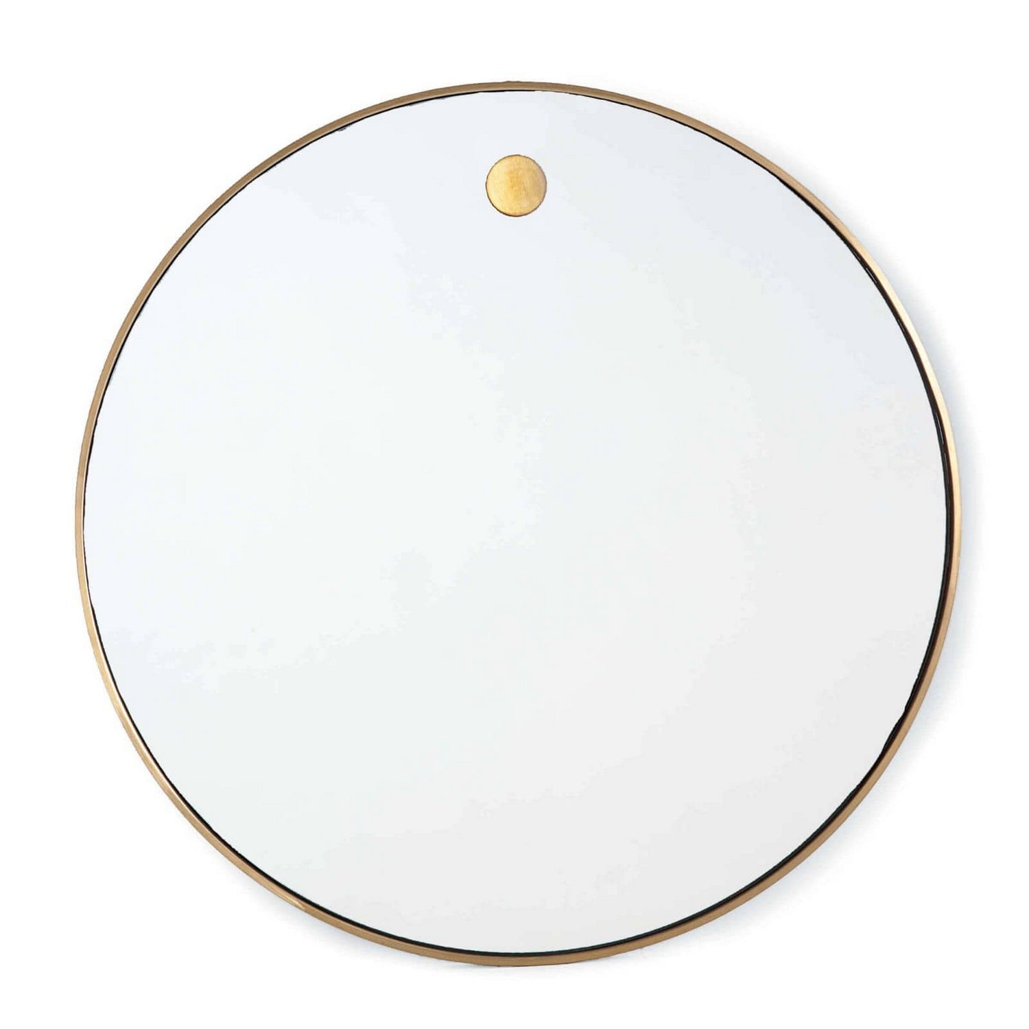 Regina Andrew Mirror from the Hanging collection in Natural Brass finish