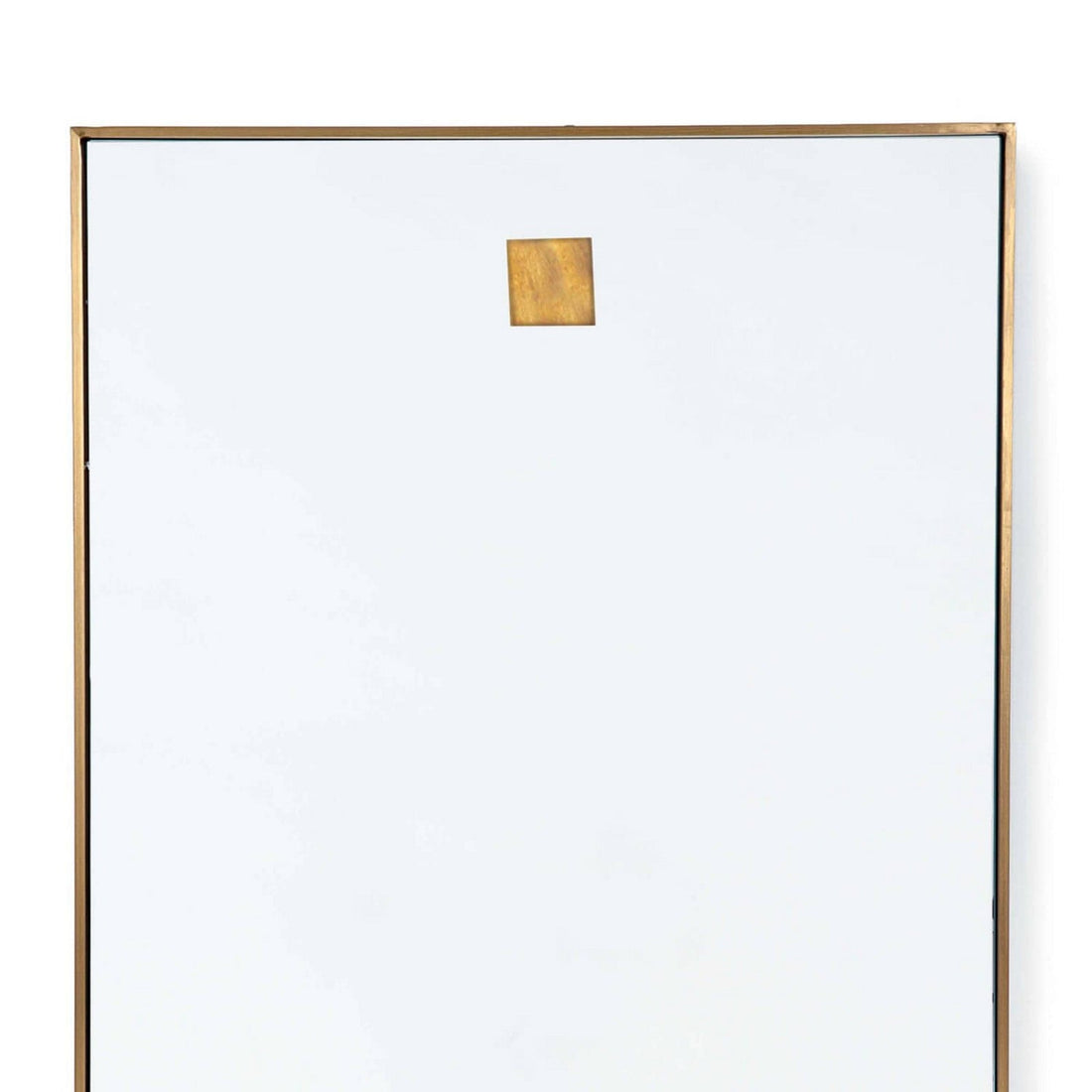 Regina Andrew Mirror from the Hanging collection in Natural Brass finish