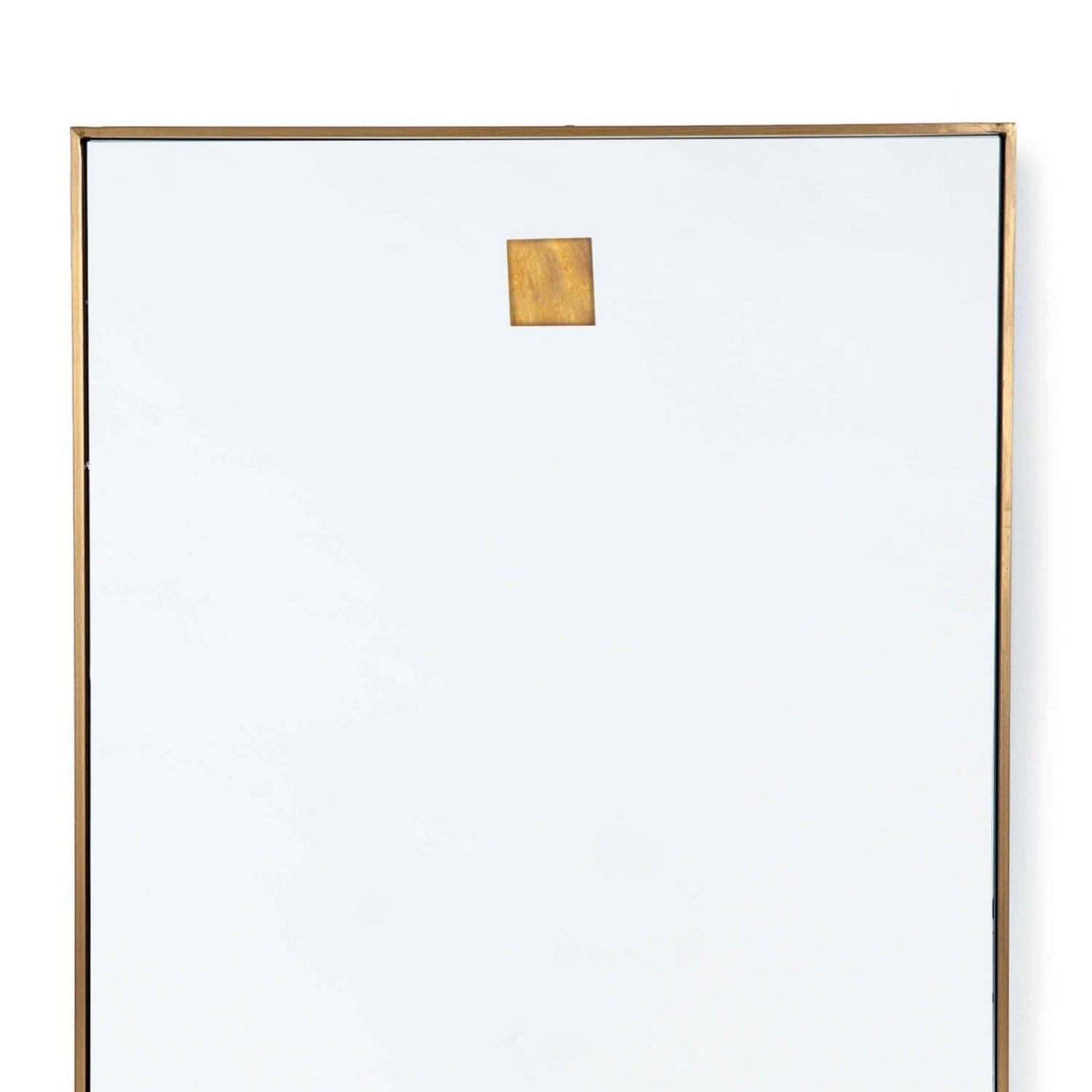 Regina Andrew Mirror from the Hanging collection in Natural Brass finish