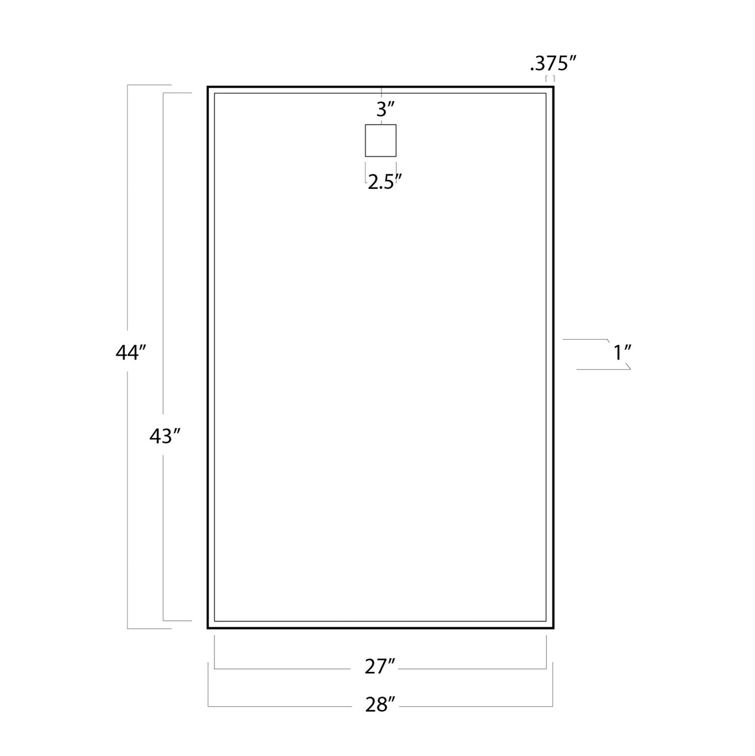 Regina Andrew Mirror from the Hanging collection in Natural Brass finish