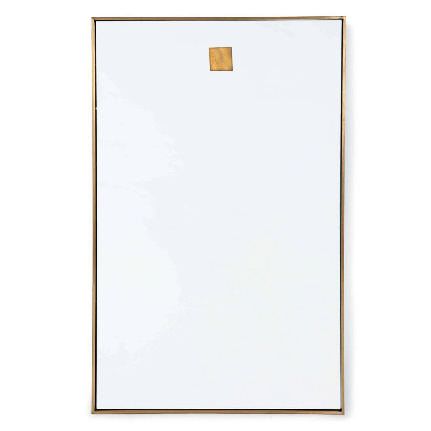 Regina Andrew Mirror from the Hanging collection in Natural Brass finish
