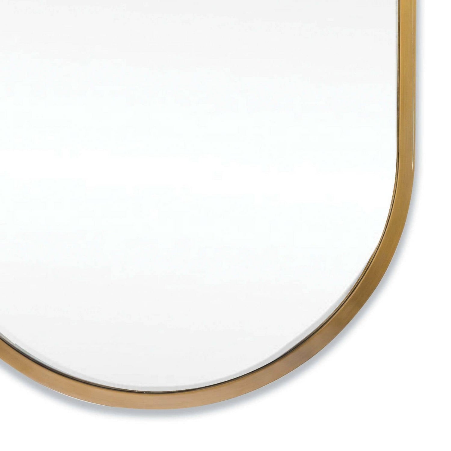 Regina Andrew Mirror from the Canal collection in Natural Brass finish