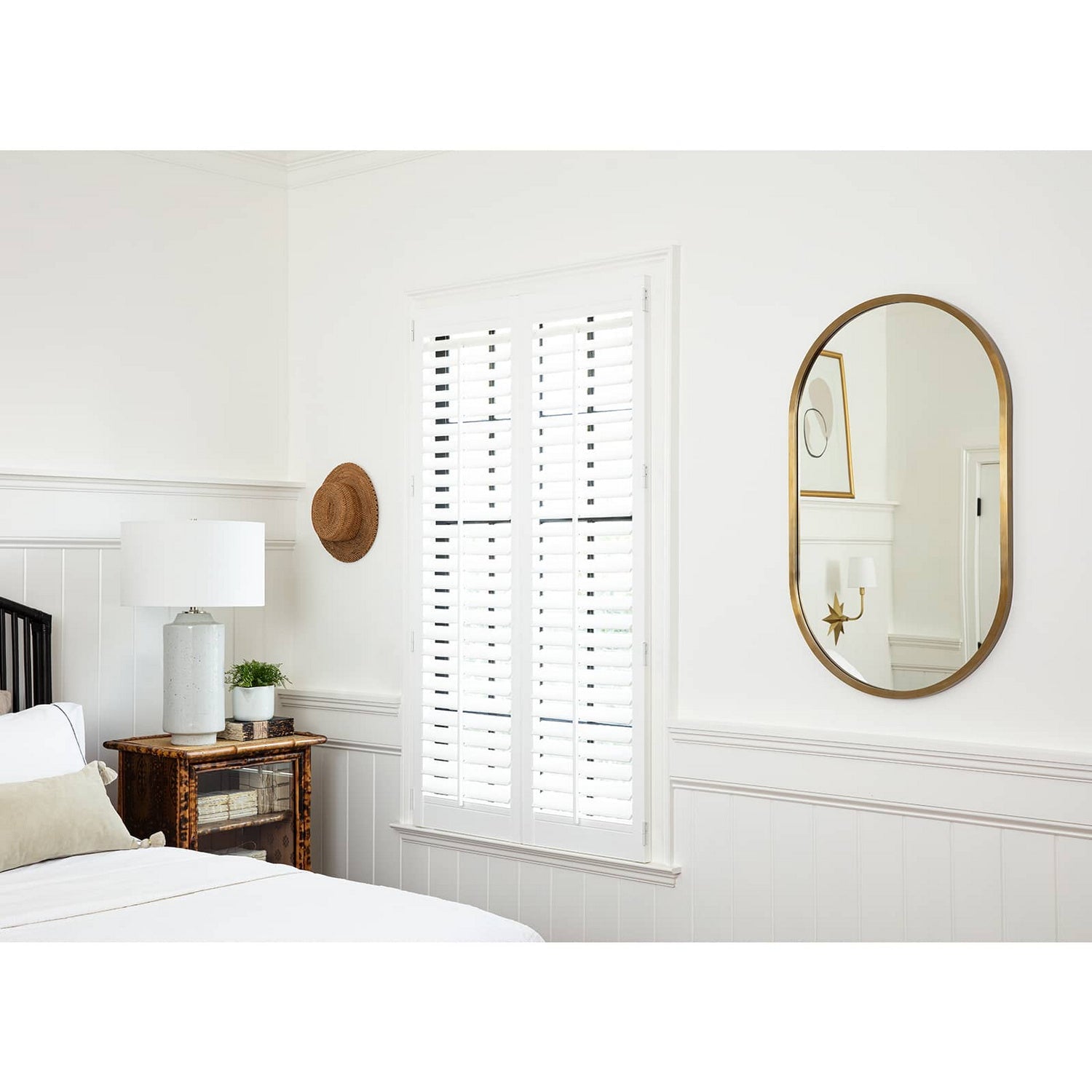 Regina Andrew Mirror from the Canal collection in Natural Brass finish