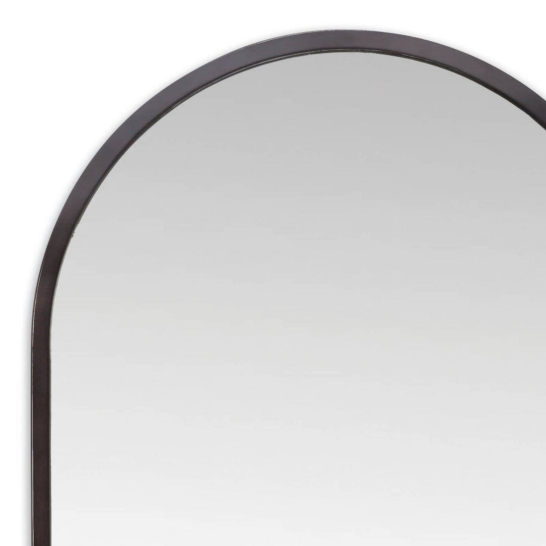 Regina Andrew Mirror from the Canal collection in Blackened Steel finish