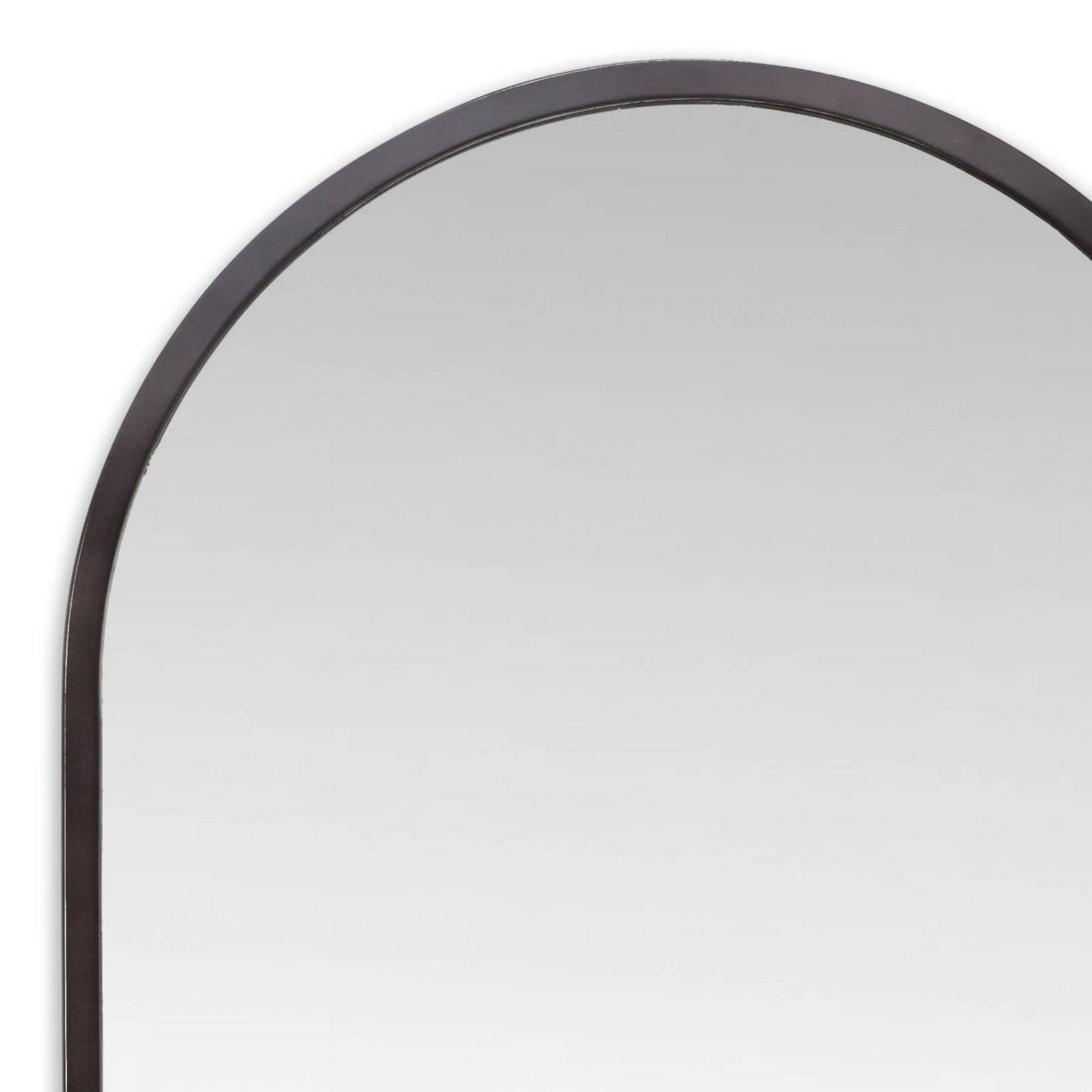 Regina Andrew Mirror from the Canal collection in Blackened Steel finish