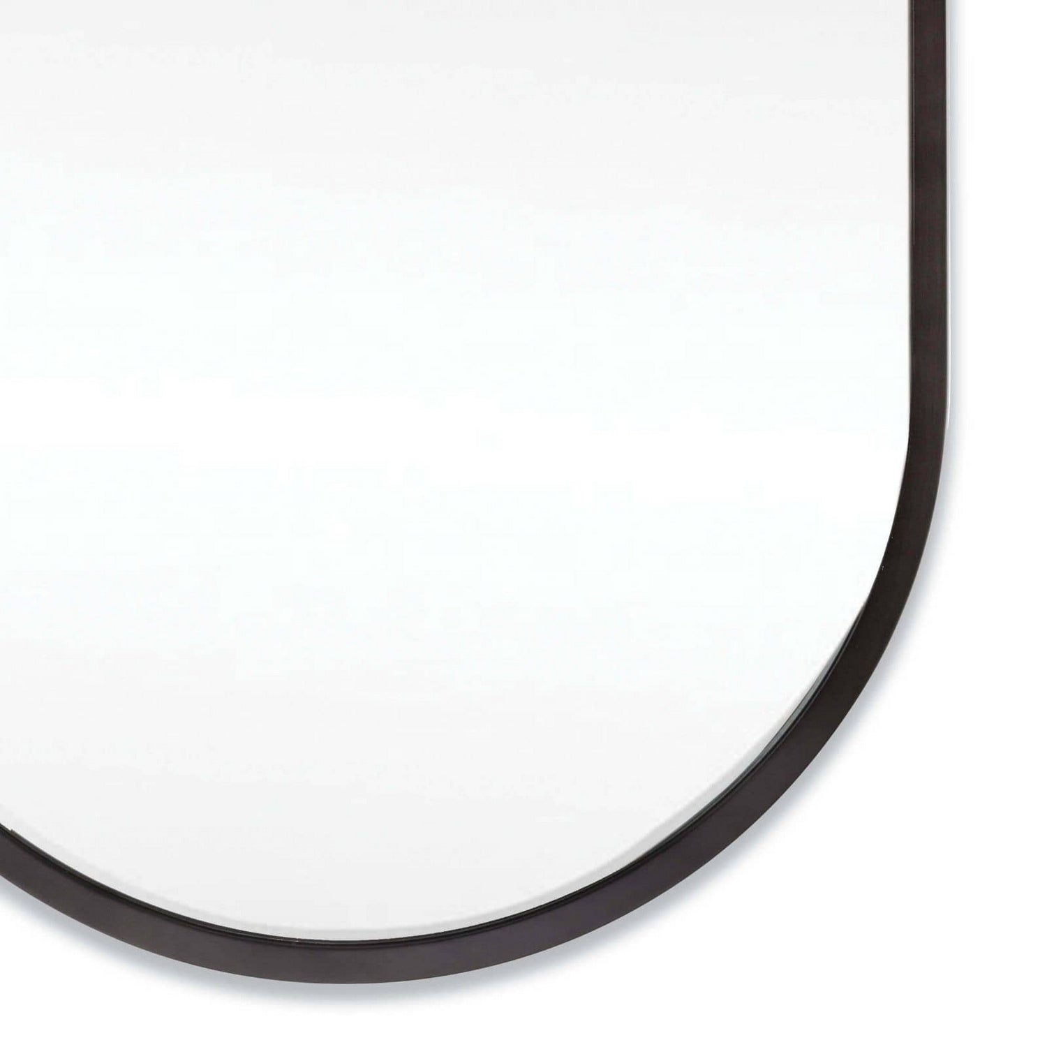 Regina Andrew Mirror from the Canal collection in Blackened Steel finish