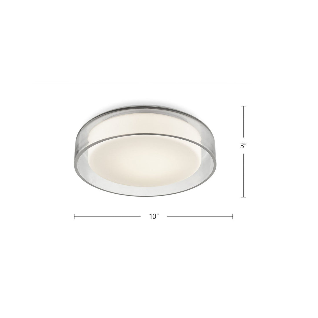 Kuzco Lighting LED Flush Mount from the Aston collection in Clear finish