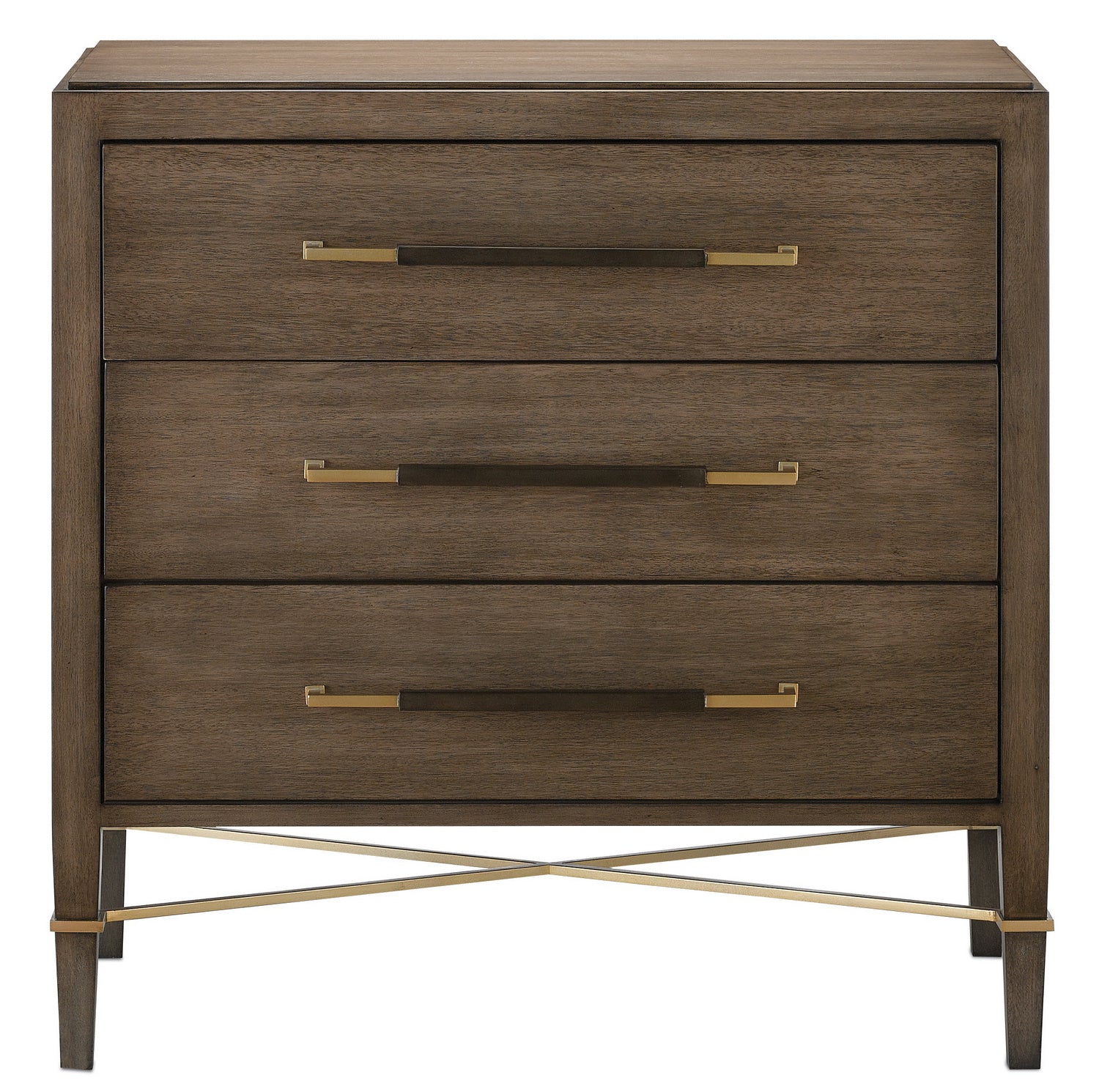 Currey and Company Chest from the Verona Collection collection in Chanterelle/Coffee/Champagne finish