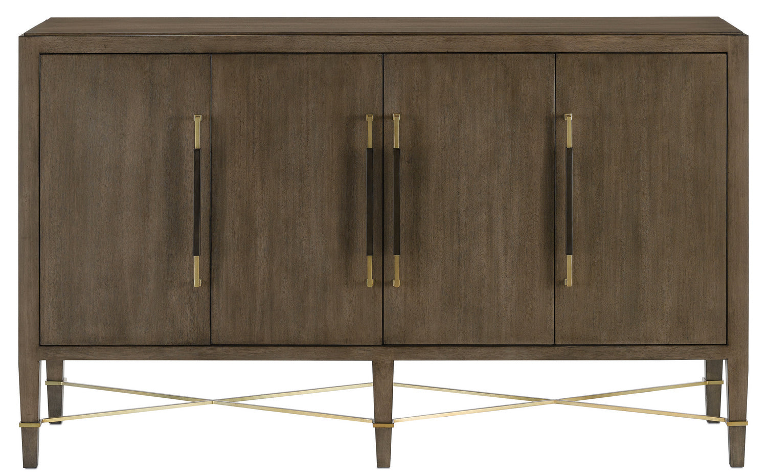 Currey and Company Sideboard from the Verona Collection collection in Chanterelle/Coffee/Champagne finish