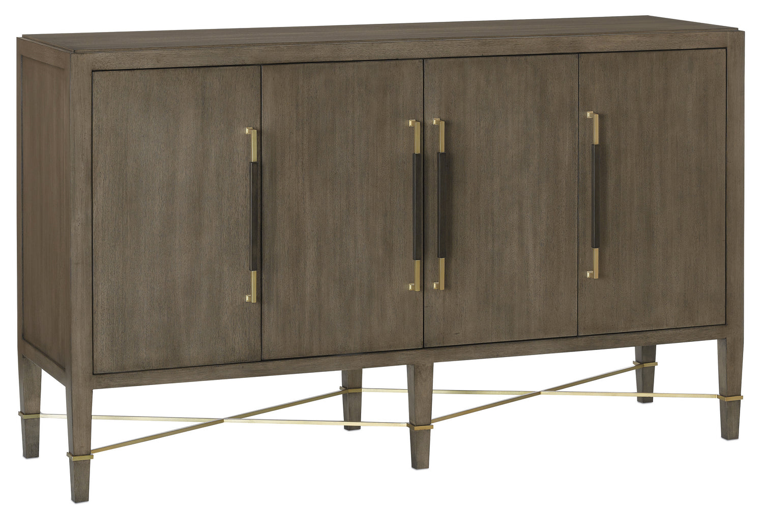 Currey and Company Sideboard from the Verona Collection collection in Chanterelle/Coffee/Champagne finish