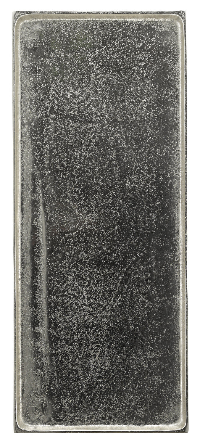 Currey and Company Side Table from the Boyles Collection collection in Antique Silver/Black finish