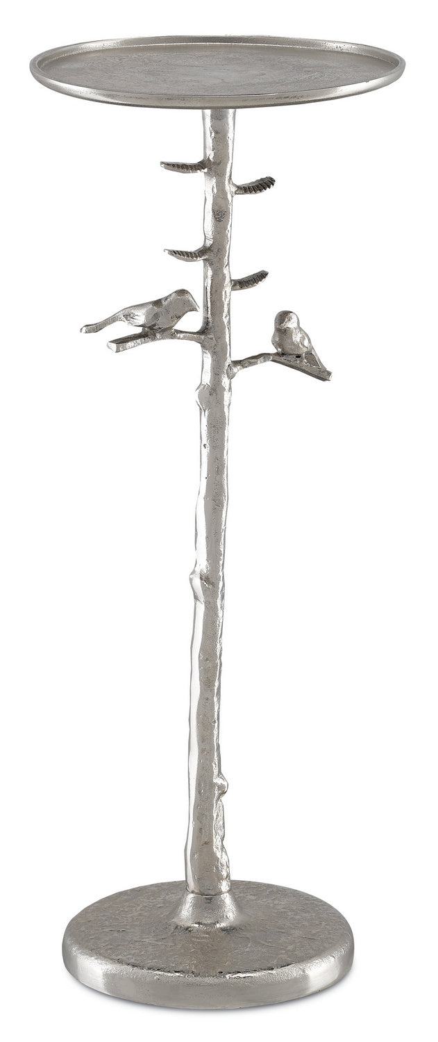 Currey and Company Drinks Table from the Piaf Collection collection in Polished Nickel finish