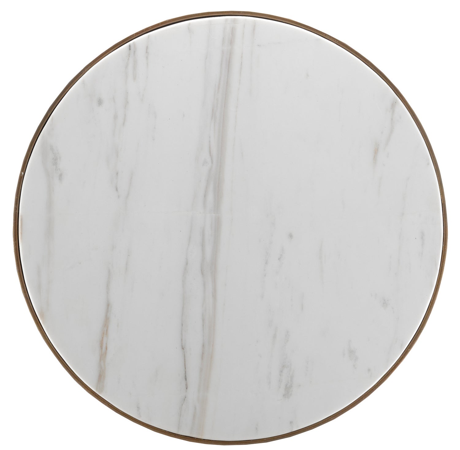 Currey and Company Drinks Table in Gesso/Antique Brass finish