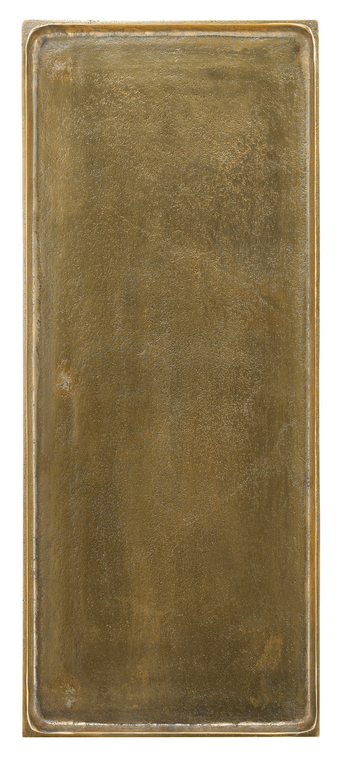 Currey and Company Side Table from the Boyles Collection collection in Antique Brass/Black finish