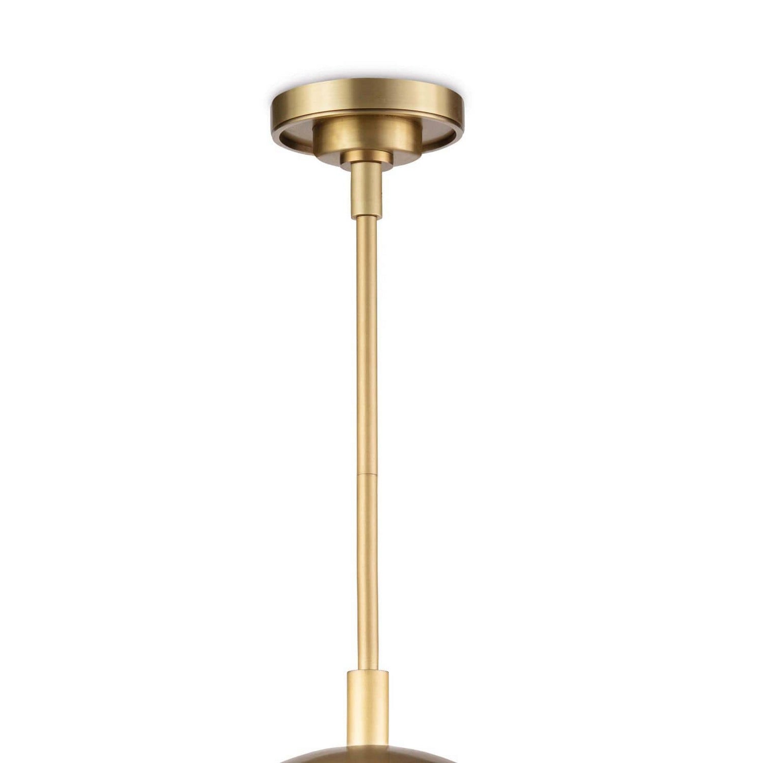Regina Andrew Three Light Pendant from the Cafe collection in Natural Brass finish