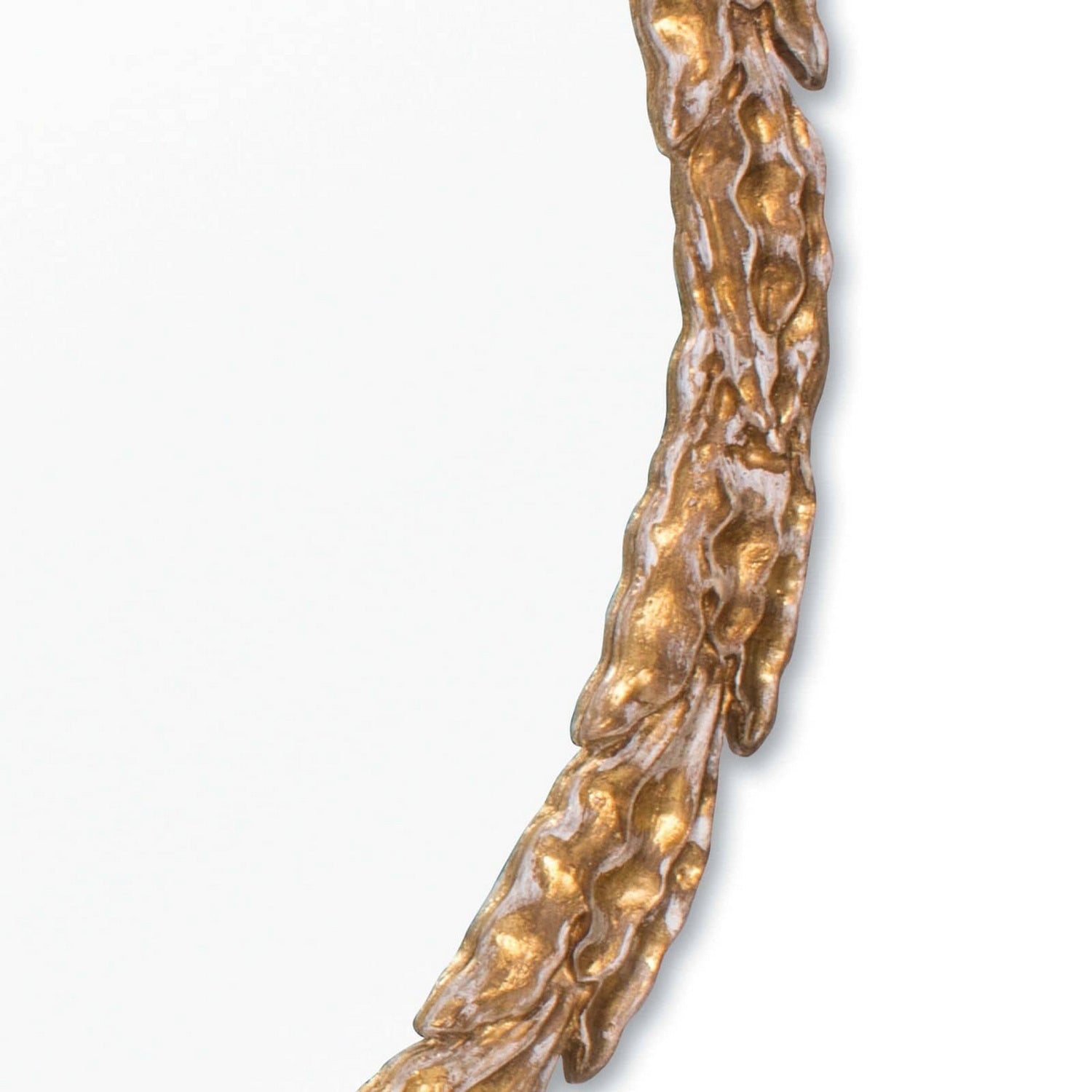 Regina Andrew Mirror from the Olive collection in Gold Leaf finish