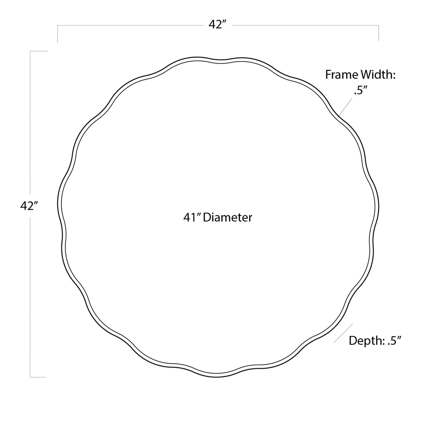 Regina Andrew Mirror from the Candice collection in Gold Leaf finish