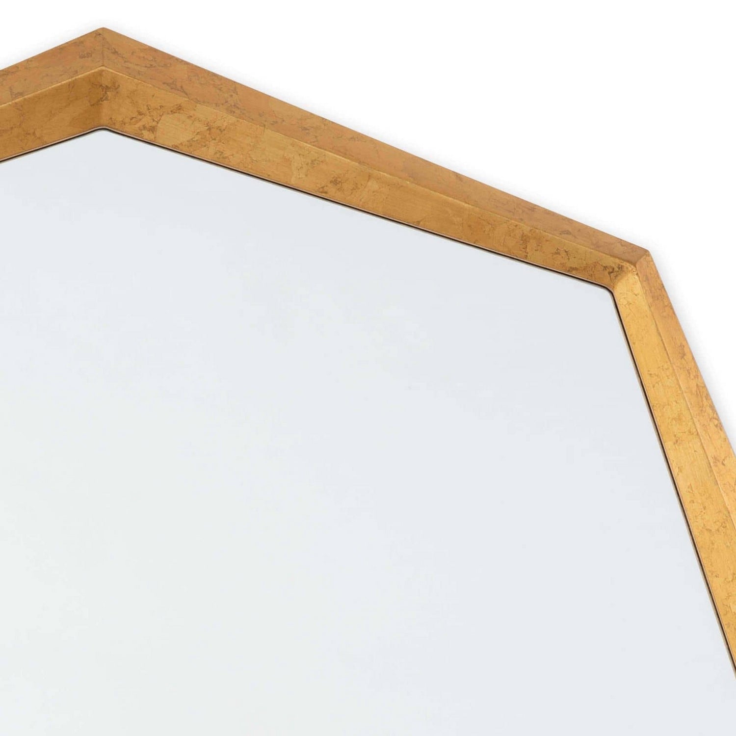 Regina Andrew Mirror from the Hadley collection in Gold Leaf finish