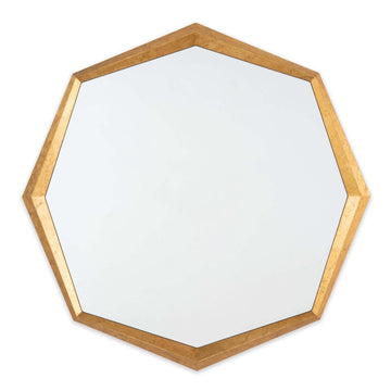 Regina Andrew Mirror from the Hadley collection in Gold Leaf finish