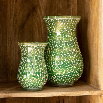 Design Shop Jessa Large Glass Mosaic Vase
