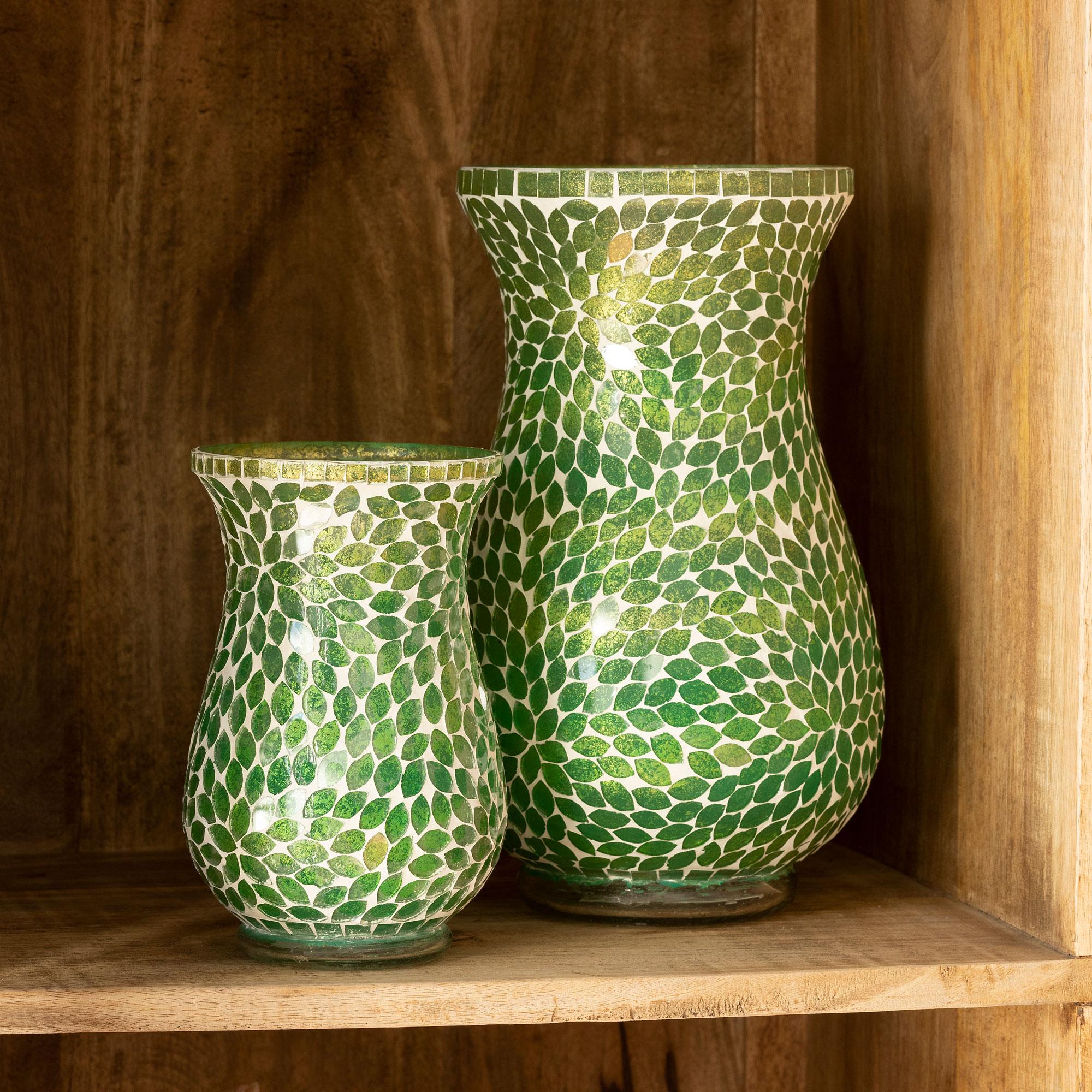 Design Shop Jessa Medium Glass Mosaic Vase