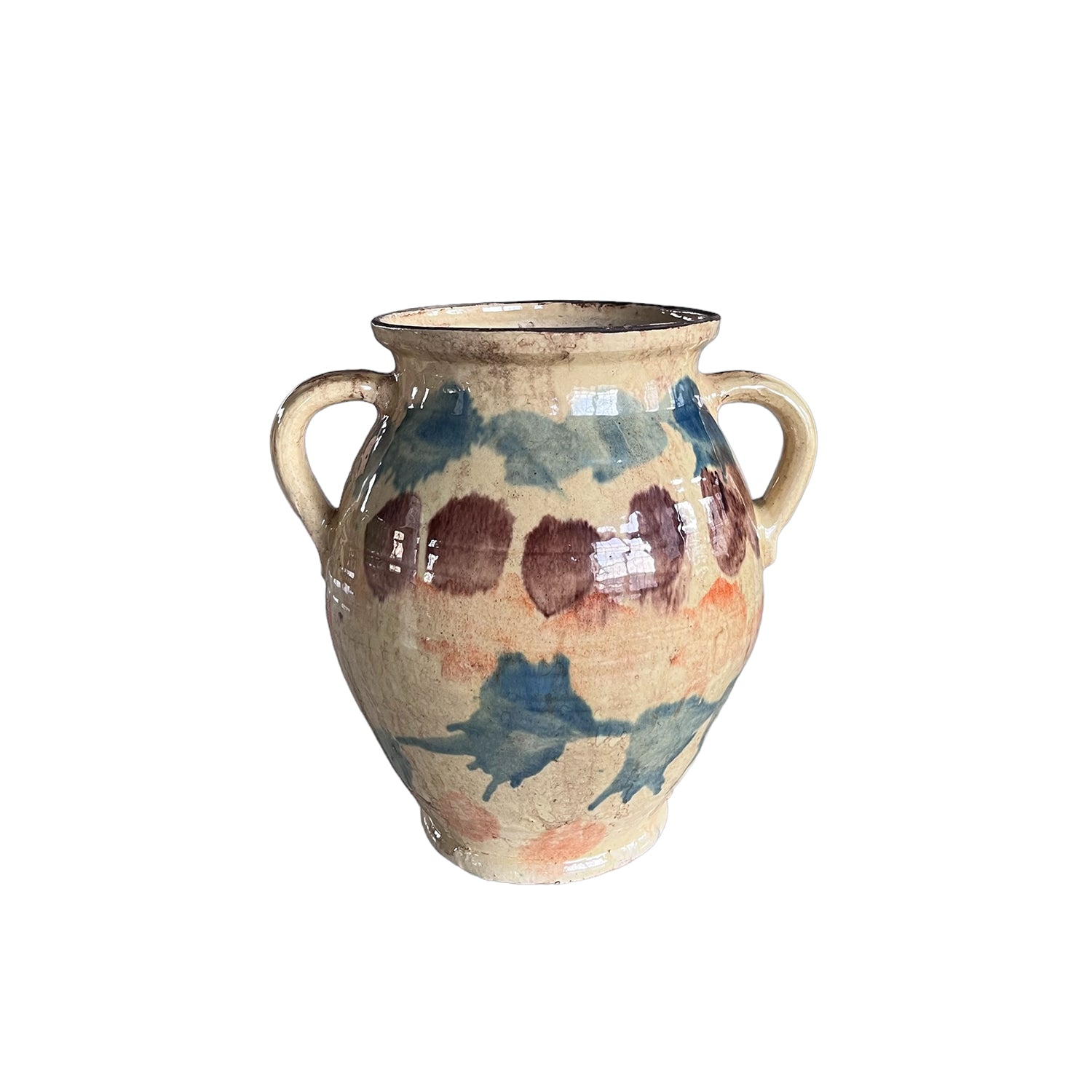 Design Shop Majolica Cottage Crafted 2-Handle Jug