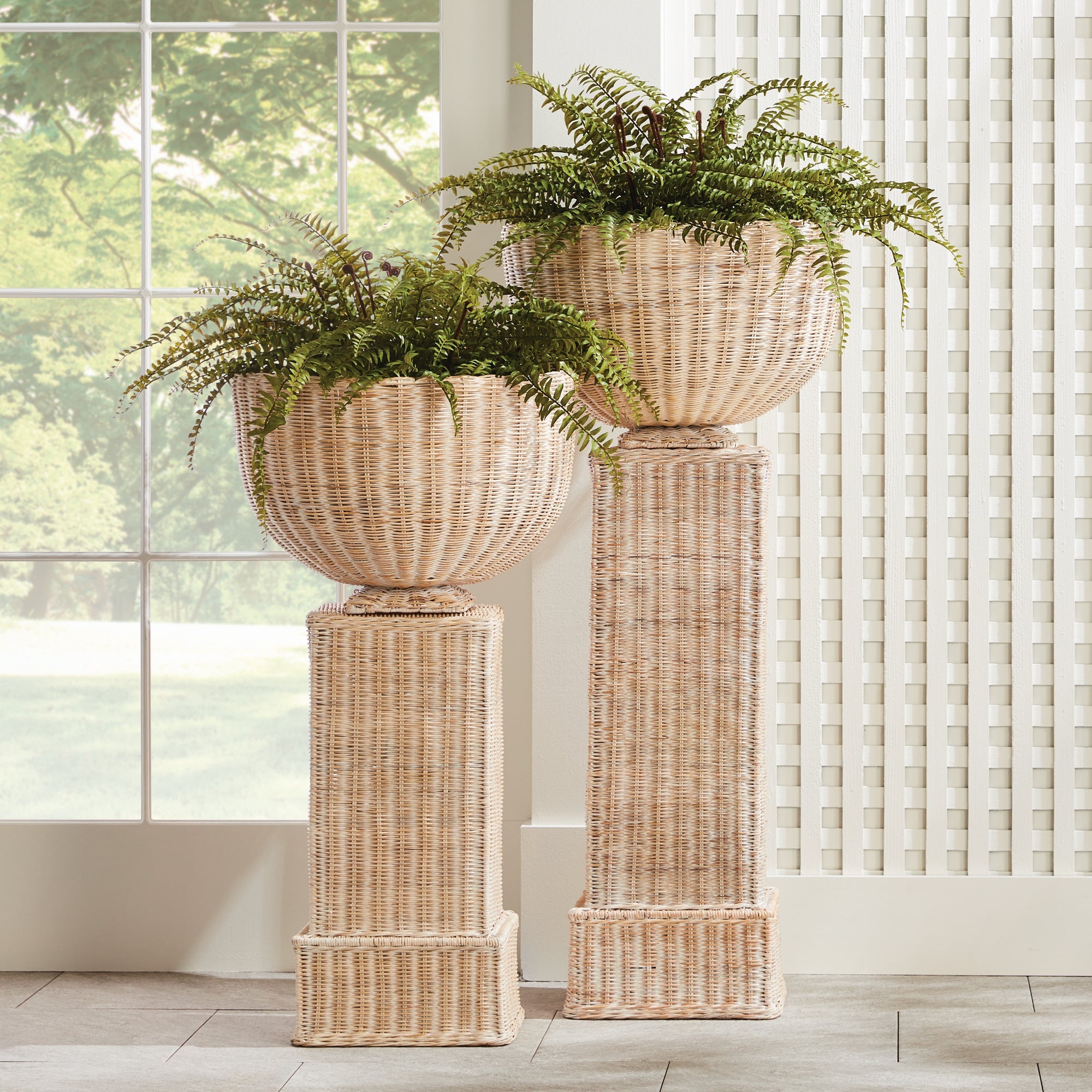 Design Shop Charleston Rattan Pedestal Short